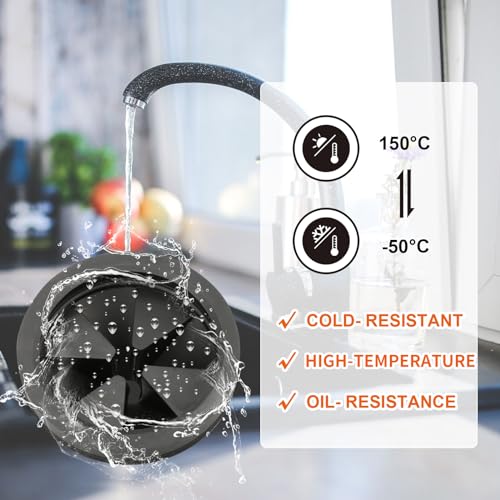 Dincerpen 2 Pcs Garbage Disposal Splash Guard Sink Baffle, 3 1/8" Removable Garbage Disposal Rubber Drain Insert, Replacement Waste Food Garbage Disposal Parts for Waste King Whirlaway and GE Models - Image 4