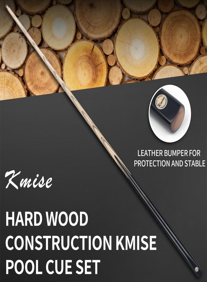 Kmise Short Kids Pool Cue Stick, 42 Inch Hardwood Pool Cue Set of 6, Black 13OZ Pool Sticks with 10 MM Brass Tips, Table Billiard Cue Stick for Home, Billiard Room - Image 4