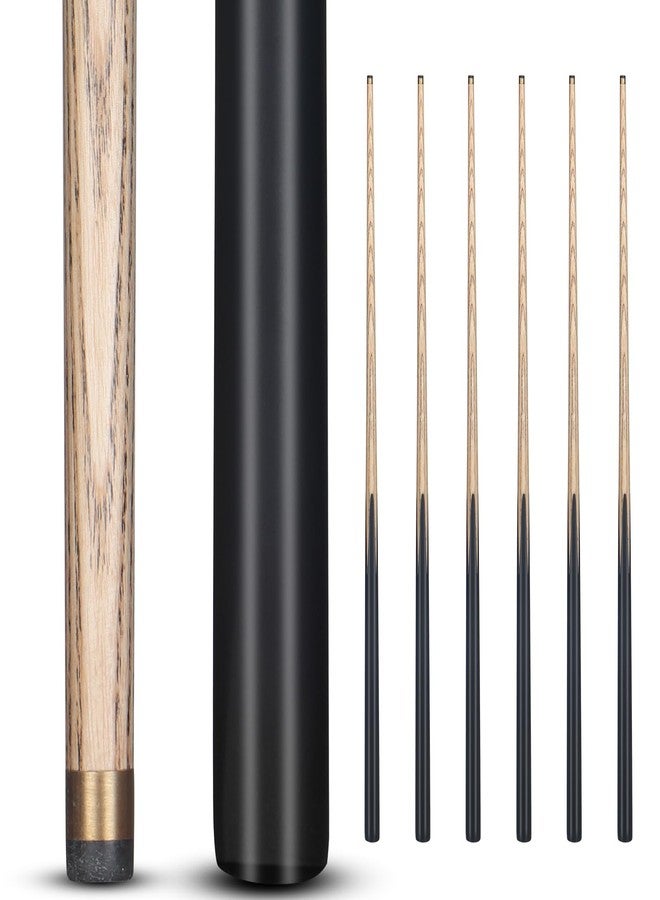 Kmise Short Kids Pool Cue Stick, 42 Inch Hardwood Pool Cue Set of 6, Black 13OZ Pool Sticks with 10 MM Brass Tips, Table Billiard Cue Stick for Home, Billiard Room - Image 1