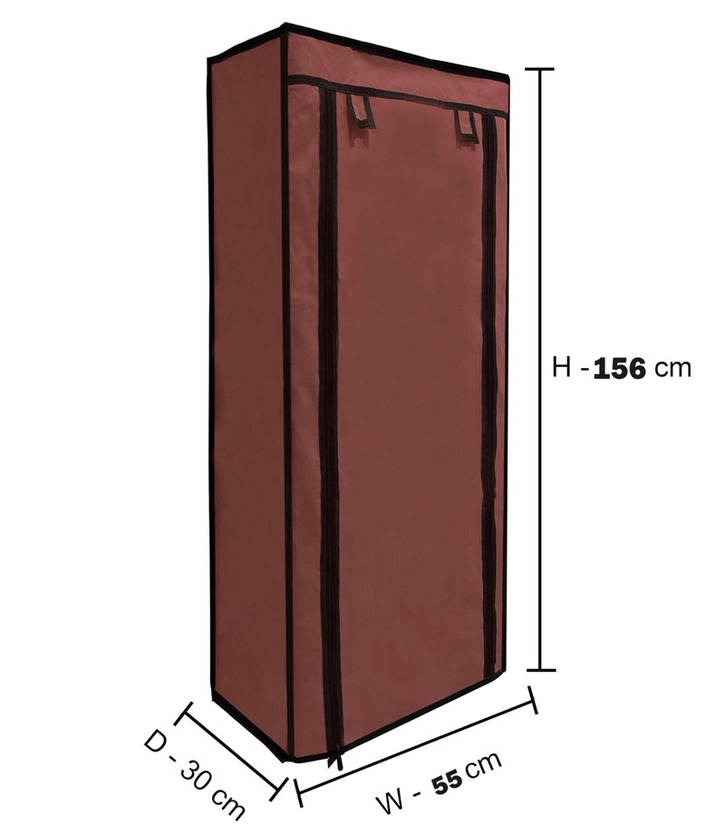PHILOSHOP Shoe Rack Cover for Home Only for 9-Layer Portable Foldable Shoe Stand Non Woven Zipper Fabric Cover - Image 2