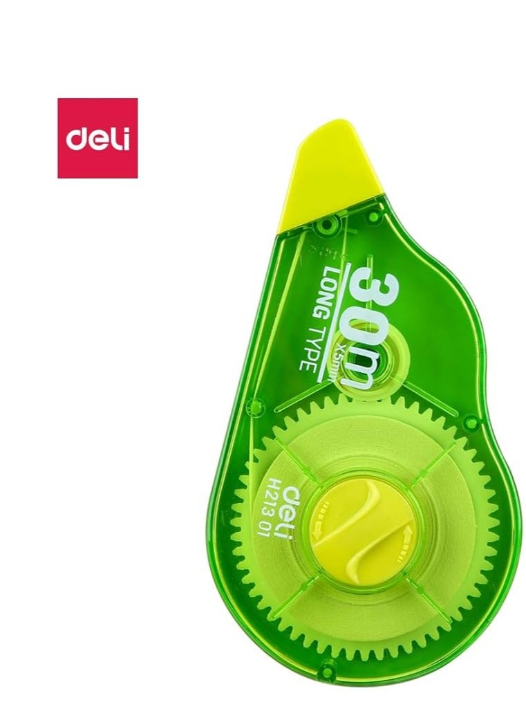 Deli Eh21301 Excellent Covering Power Correction Tape - Green Color - Image 1