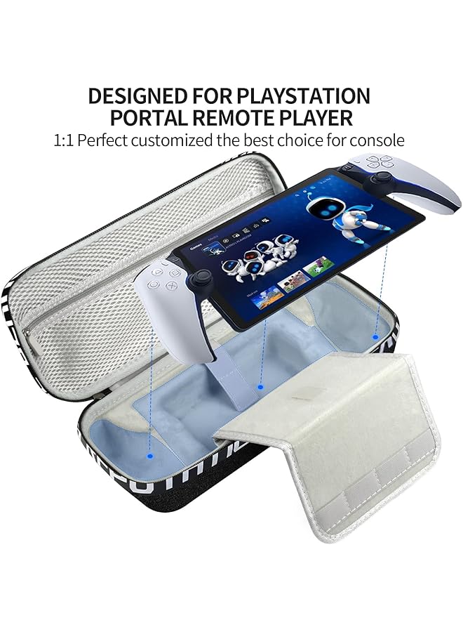Excefore Compatible With Ps Portal Waterproof Hard Shell Travel Case Large Capacity Ps5 Portal Case Suitable For Travel And Home Storage Compatible With Ps Portal Shockproof And Waterproof - Image 4