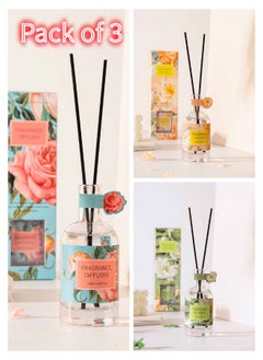 3 Packs Reed Diffuser Combo