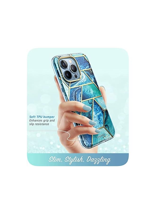 I-blason Cosmo Series Case for iPhone 13 Pro 6.1 inch (2021 Release), Slim Full-Body Stylish Protective Case with Built-in Screen Protector (Ocean)  - Image 3