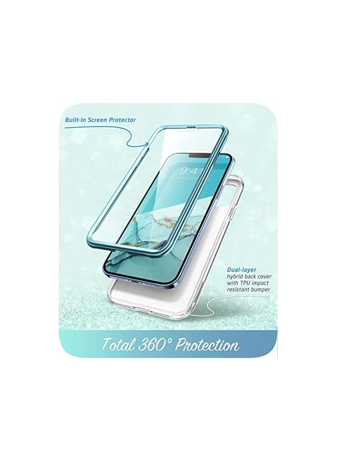 I-blason Cosmo Series Case for iPhone 13 Pro 6.1 inch (2021 Release), Slim Full-Body Stylish Protective Case with Built-in Screen Protector (Ocean)  - Image 2