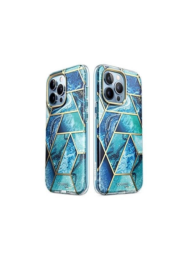 I-blason Cosmo Series Case for iPhone 13 Pro 6.1 inch (2021 Release), Slim Full-Body Stylish Protective Case with Built-in Screen Protector (Ocean)  - Image 5