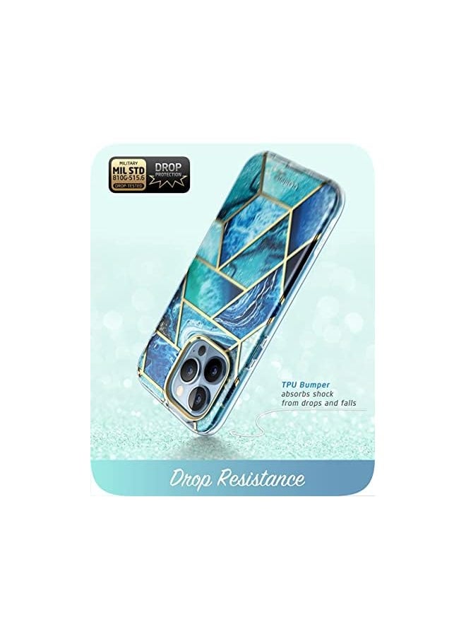 I-blason Cosmo Series Case for iPhone 13 Pro 6.1 inch (2021 Release), Slim Full-Body Stylish Protective Case with Built-in Screen Protector (Ocean)  - Image 4