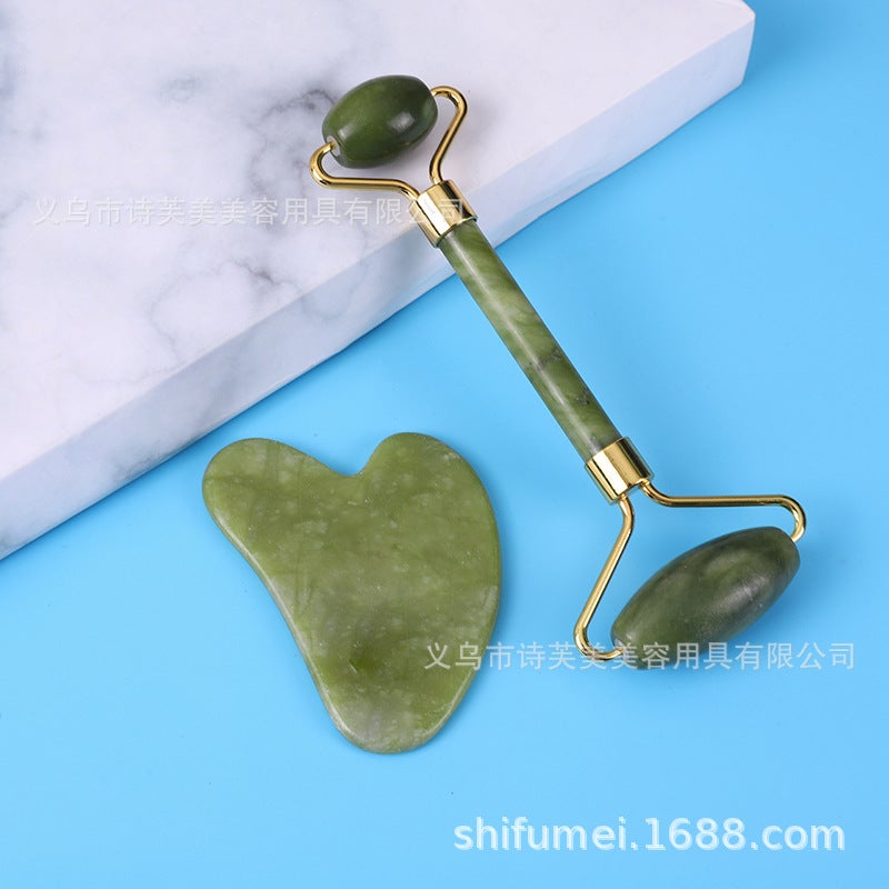 Double-Headed Jade Roller, Southern Jade Roller, Jade Roller, Green Phoenix Jade Roller, Rose Quartz Massager - Image 3