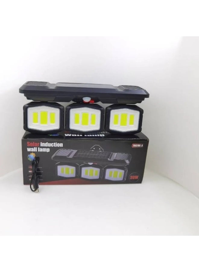 مصباح حائط LED يعمل بالطاقة الشمسية مع مستشعر الحركة PIR - Image 1