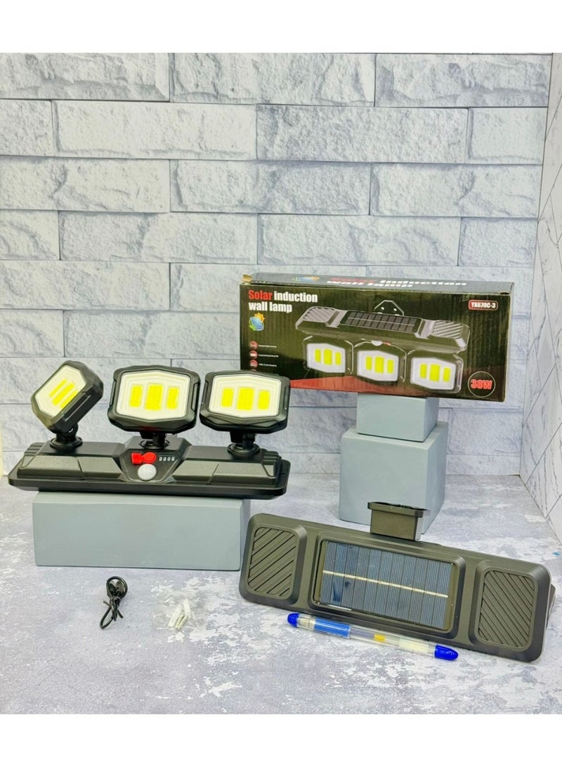 مصباح حائط LED يعمل بالطاقة الشمسية مع مستشعر الحركة PIR - Image 3