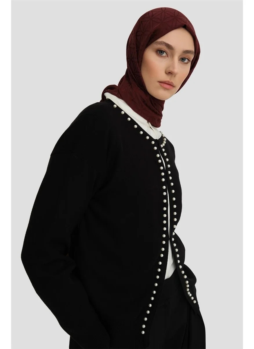 ARMINE Pearl Knitted Cardigan 24KD4202 Black