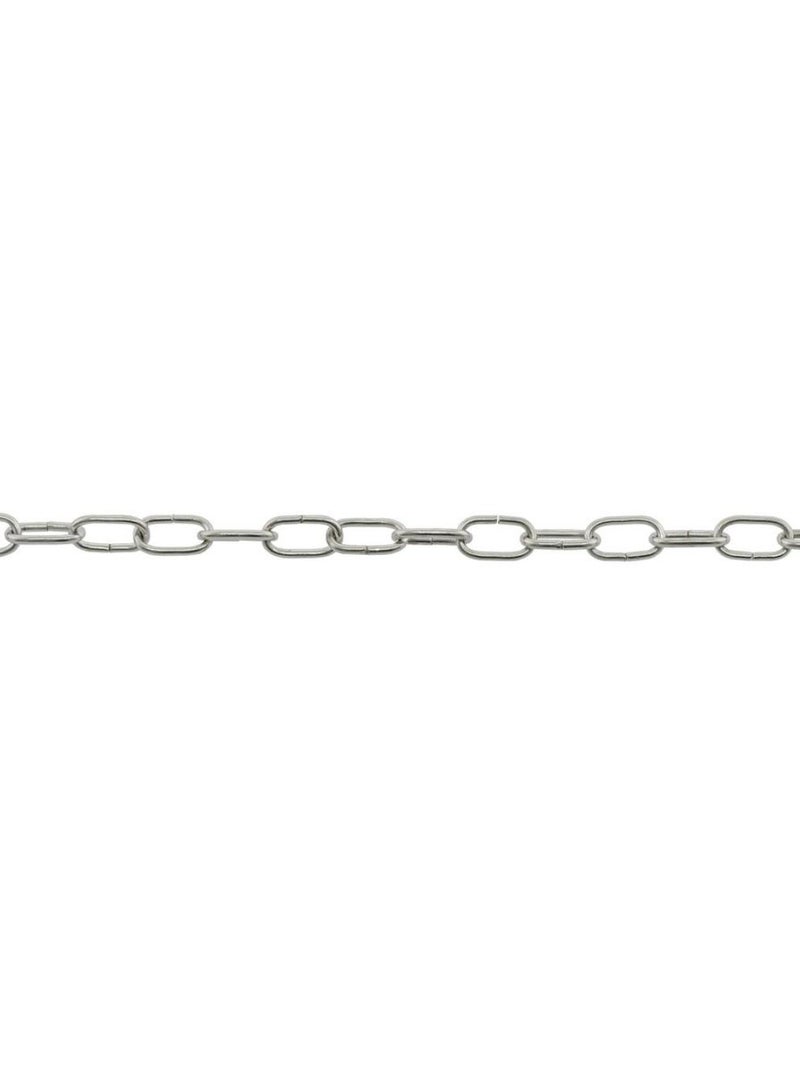 suki Nickel Plated Steel Round Wire Chain Sold Per Meter