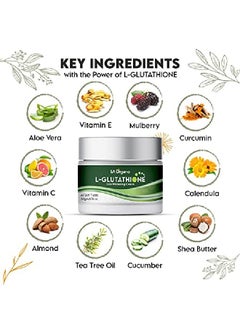 LA Organo LGlutathione Cream For Skin Whitening Reduces Dark Spots And Skin Ageing With Vitamin C & Kojic Acid 50gm  - Image 5