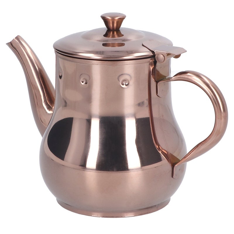 Stainless Steel Teapot: Food Grade 304 Stainless Steel, Integrated Dust-proof Cover, One-click Opening - Multifunctional Kettle With Anti-scalding Handle, Anti-skid Bottom for Home Cafes Bars Restaura - Image 5