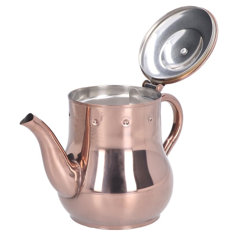 Stainless Steel Teapot: Food Grade 304 Stainless Steel, Integrated Dust-proof Cover, One-click Opening - Multifunctional Kettle With Anti-scalding Handle, Anti-skid Bottom for Home Cafes Bars Restaura - Image 2