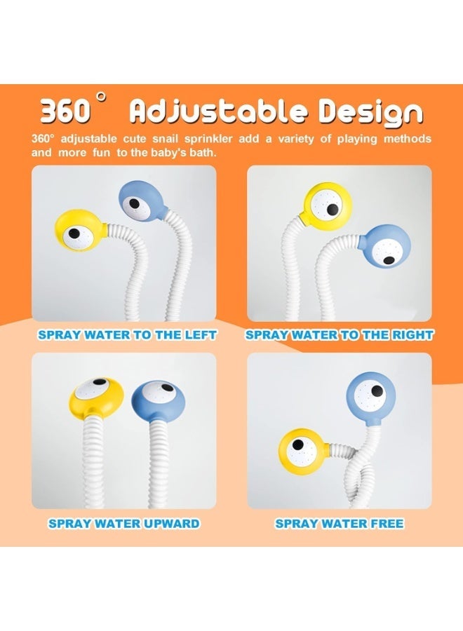 ألعاب حمام الطفل الكهربائي ، لعب الماء المزدوج للأطفال الصغار ، أطفال ما قبل المدرسة 18 + أشهر ، ألعاب حمام حمام تفاعلية متعة للأطفال - Image 3