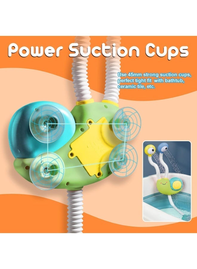 ألعاب حمام الطفل الكهربائي ، لعب الماء المزدوج للأطفال الصغار ، أطفال ما قبل المدرسة 18 + أشهر ، ألعاب حمام حمام تفاعلية متعة للأطفال - Image 5