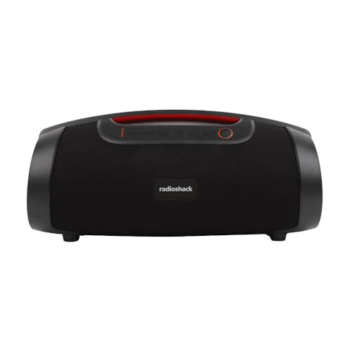 RadioShack IPX5 Waterproof Bluetooth Speaker with RGB Light, Black, 40W - Image 1