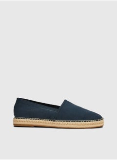 Men's Canvas Espadrilles -  recycled blend cotton canvas upper , Blue