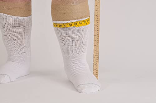 Extra Wide Medical Mid Calf Crew (Pack of 3), Made in USA, for Men and Women (US, Alpha, Large, Regular, Regular, Black) - Image 5