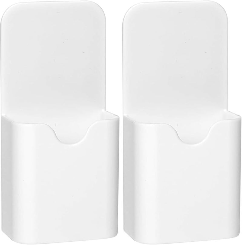 nalaina Magnetic Marker Holder, 2 Pack Magnetic Dry Erase Marker Holder, Pen and Eraser Holder for Whiteboard for School, Office, Home, Fridge, Locker and Metal Cabinets, White - Image 1