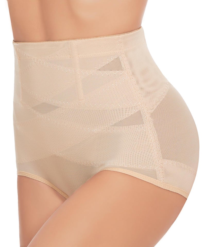 GYDEK Tummy Control Shapewear Panties for Women High Waisted Body Shaper Underwear Girdle Panty Seamless Shapewear Beige - Image 1