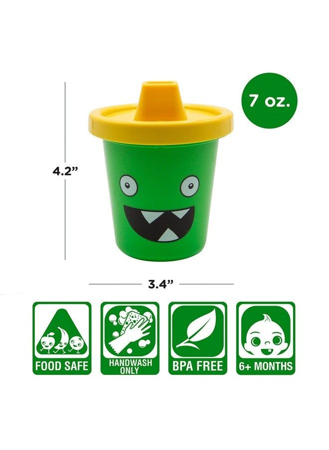 GAMAGO - Mommy'S Little Monster Baby Sippy Cup Adorably Cute Learner Sippy Cup For Babies Toddlers And Kids 6+ Months Old Holds 7 Ounces Bpa Free Food Safe Spill Proof - Image 1