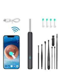 General Earwax remover suction, otoscope with endoscopic camera, electric ear cleaner, WiFi ear cleaner, 8 million pixels, IPX5 waterproof for kids  - Image 1