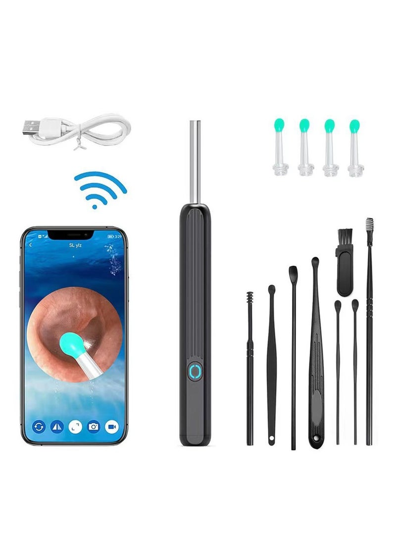 General Earwax remover suction, otoscope with endoscopic camera, electric ear cleaner, WiFi ear cleaner, 8 million pixels, IPX5 waterproof for kids  - Image 1