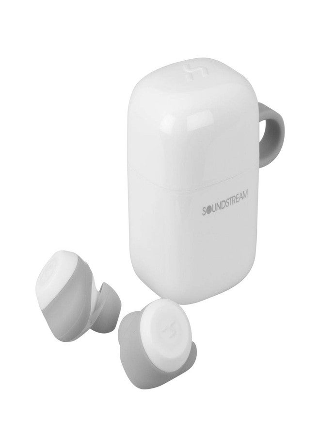 Soundstream h2GO True Wireless Earbuds with Qi Charging - White - Image 3