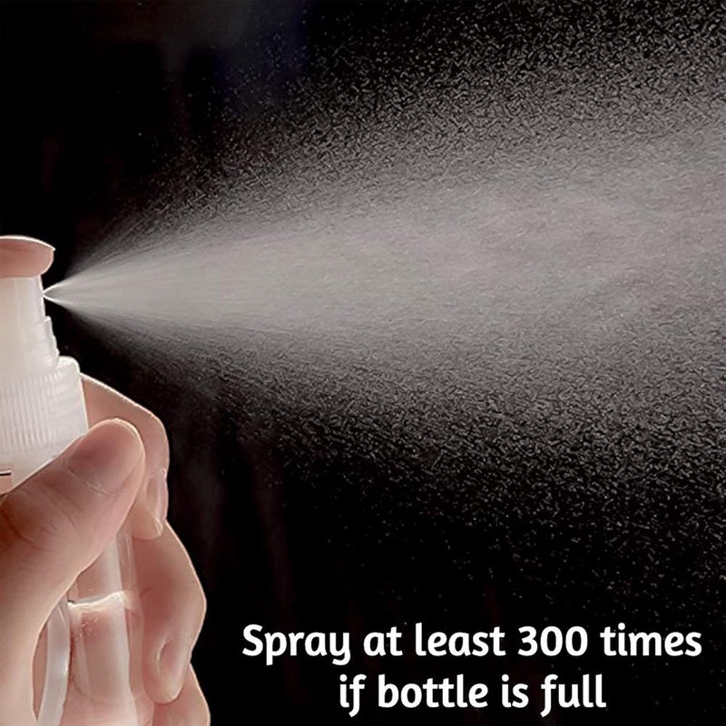 Devinez Multipurpose Empty Mist Spray Transparent Bottle 200 ml Pack of 6 Atomizer with UltraFine Mist Pump for Beauty Travel Toners Cleaning Oils Room Freshner Sanitizers DIY - Image 2