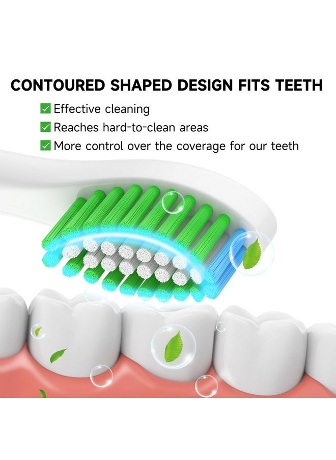 aoxgao - Replacement Heads Compatible With Phillips Sonicare Electric Toothbrush 12 Pack Replacement Brush Head For Philips Sonicare 2100 3100 4100 5100 6100 C1 C2 W3 - Image 1