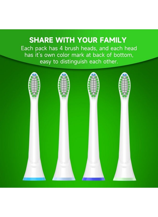 aoxgao - Replacement Heads Compatible With Phillips Sonicare Electric Toothbrush 12 Pack Replacement Brush Head For Philips Sonicare 2100 3100 4100 5100 6100 C1 C2 W3 - Image 1