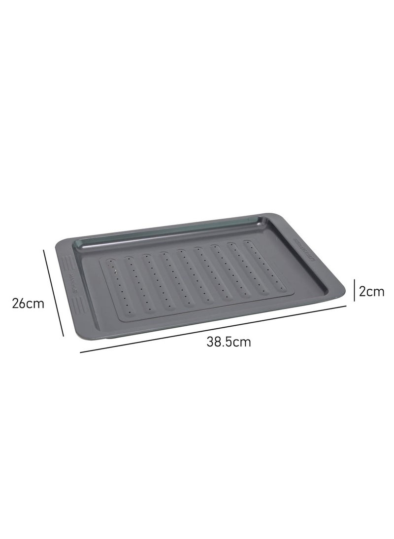 Maximus Small Crisping Baking Tray Premium Non Stick Dimension 38.5 x 26 x 2cm - Image 2