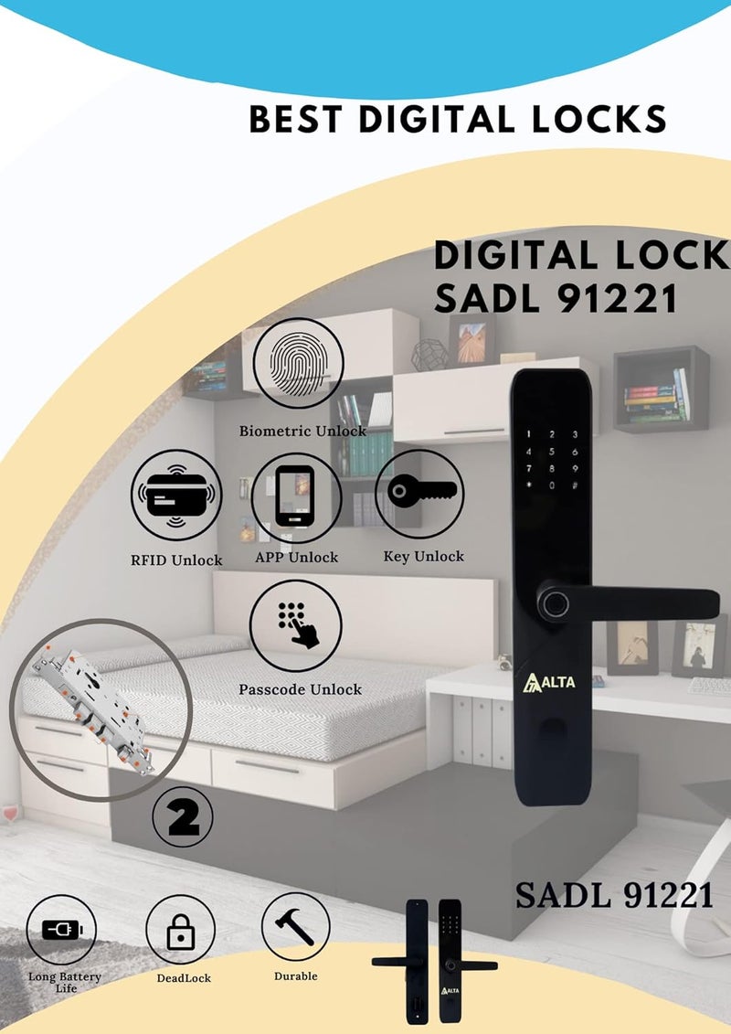 Alta SADL 91221 Digital Lock for Home Office - Image 3