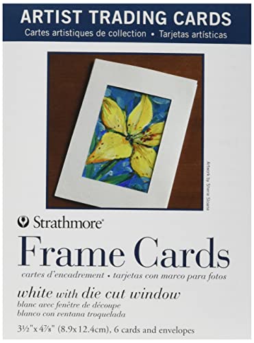Strathmore Pro-Art 62105912 Strathmore Artist Trading Card Frame with Envelope, 3-Inch x 5-Inch, 6-Pack - Image 1