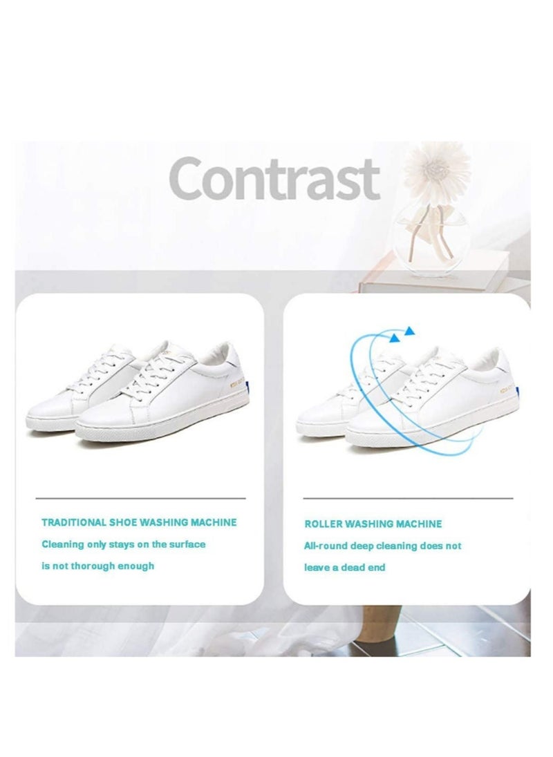Portable Shoes Washing Machine - 360° Fast Cleaning Sanitizer with 2-in-1 Clothes Cleaning and Brush