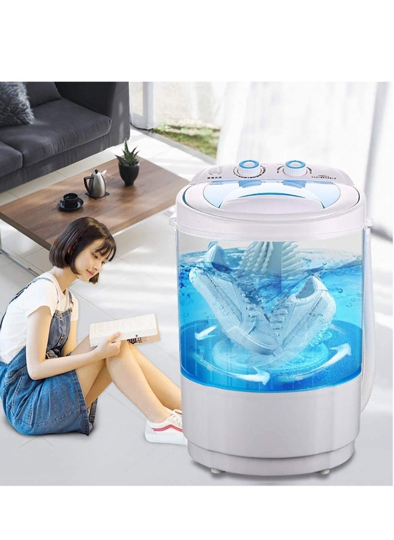 Portable Shoes Washing Machine - 360° Fast Cleaning Sanitizer with 2-in-1 Clothes Cleaning and Brush