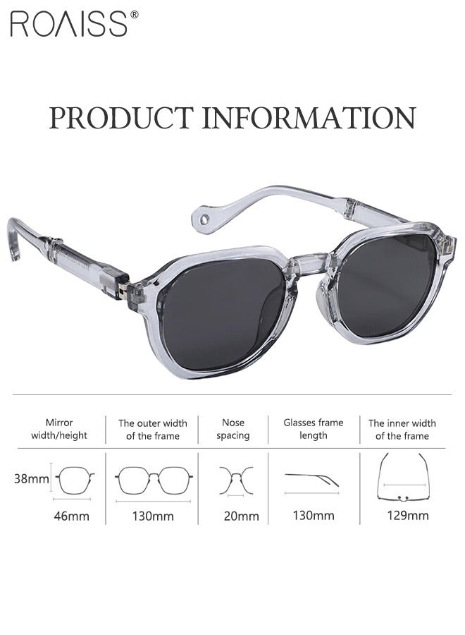 roaiss Round Polarized Sunglasses for Kids, UV400 Protection Cute Beach Holiday Sun Glasses, HD Lens Sun Protection Folding Shades with Small Portable Box for Boys Girls and Children Age 3-12 - Image 3