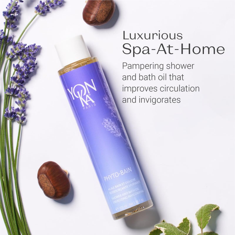 Yonka Yon-Ka French Lavender Bath Oil | Phyto Bain Relaxing and Toning Aromatherapy Oil for Dry Skin | Boosts Microcirculation for Wellness | Luxurious Provence Lavender and Rosemary | 3.38 fl oz - Image 4