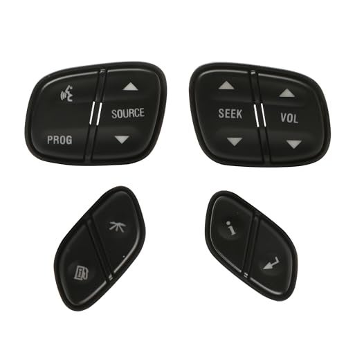 AA Ignition Replacement Steering Wheel Control Switch Kit - Compatible with Buick, Cadillac, Chevy, GMC - Silverado, Sierra, Tahoe, Yukon, Trailblazer 2002-09 - Replaces 21997738, 21997739,1999442, 1999443 - Image 1