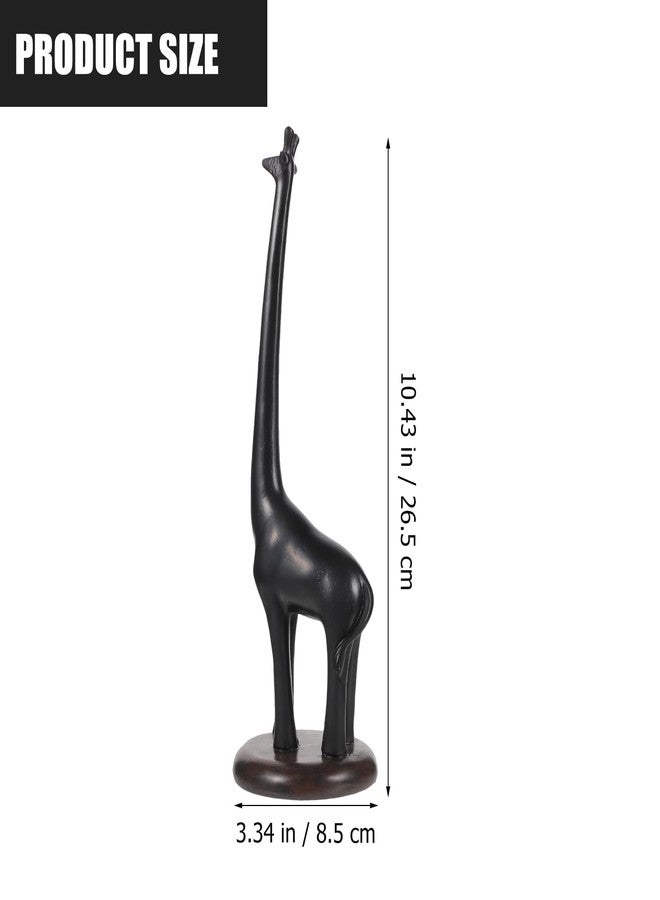 Amosfun Giraffe Toilet Tissue Holder Resin Standing Giraffe Paper Stand for Bathroom or Kitchen Countertop Ornaments 10 Inch Tall - Image 2