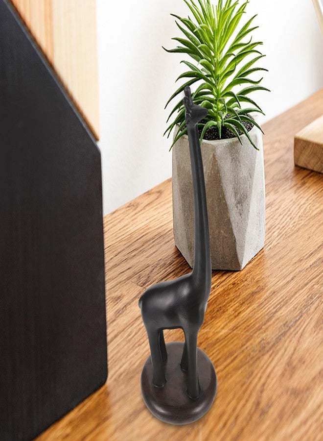 Amosfun Giraffe Toilet Tissue Holder Resin Standing Giraffe Paper Stand for Bathroom or Kitchen Countertop Ornaments 10 Inch Tall - Image 5