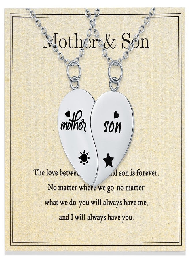 Yonhon Mother Son Necklace Set for 2,Mom Son Matching Necklaces for 2 - Image 1