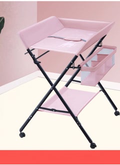 ALMUFARREJ Portable Baby Changing Table with Wheels, Foldable for Infants, Waterproof, Portable Nursery Organizer for Newborn Essentials  - Image 2