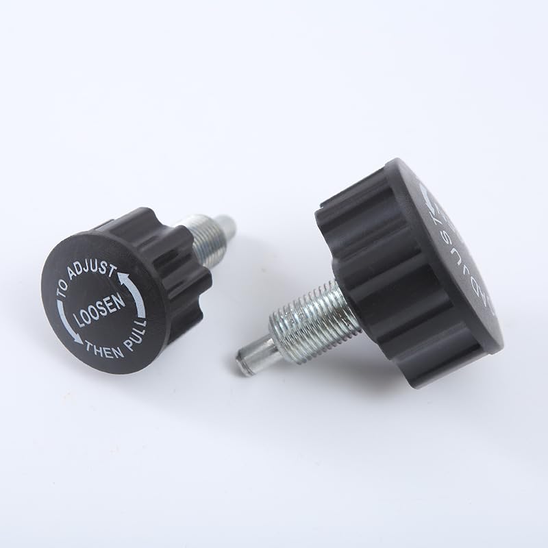 SquEqu 2 Pack Exercise Bike Pull Pin Spring Knob Replacement Universal M16 Pop Screw Height Adjust Locking Grip for Statioanry Cycling Bicyle Fitness Equipment Machines Weight Bench Bikes - Image 3