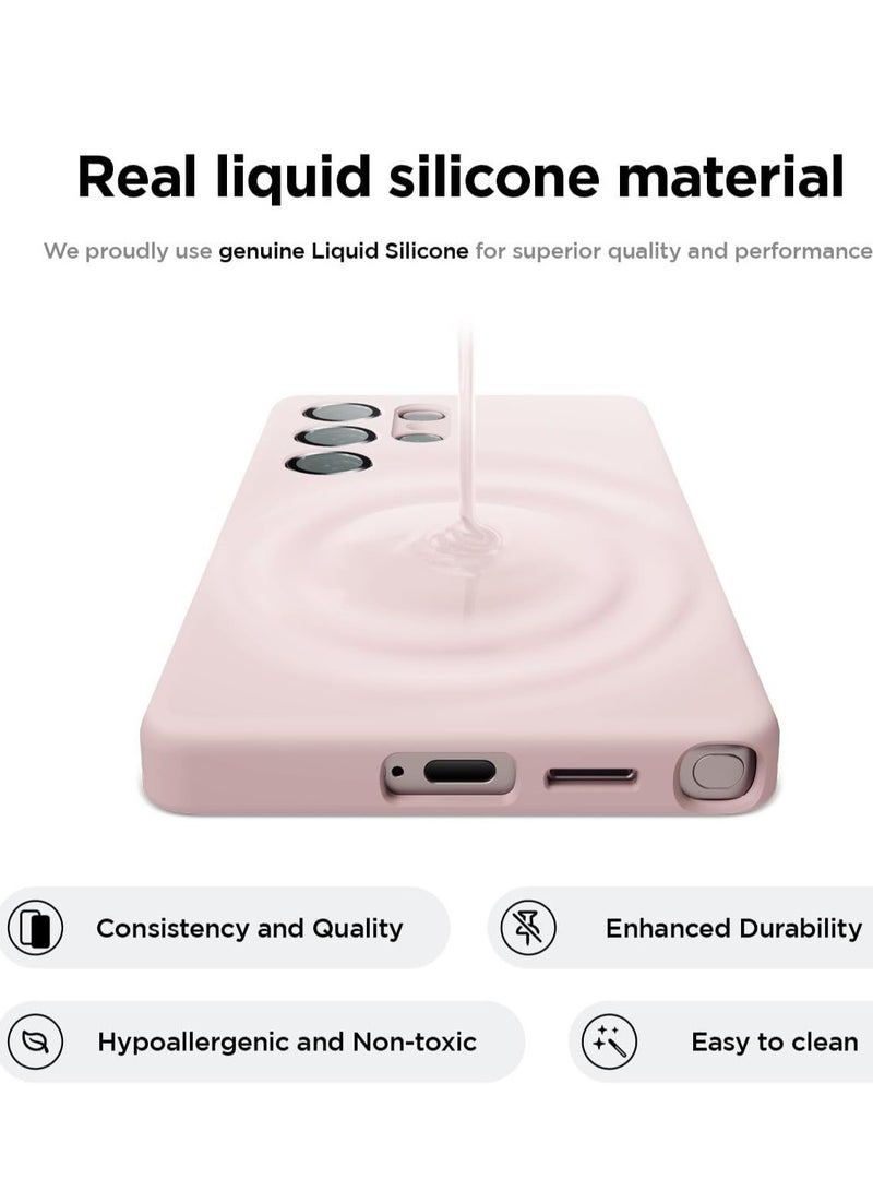 BORTONY Samsung S25 Ultra Case Liquid Soft Silicone Gel Rubber Galaxy S25 Ultra Cover Anti Scratch Shockprrof Protective Case for Samsung Galaxy S25 Ultra 6.8 Inch - Image 4