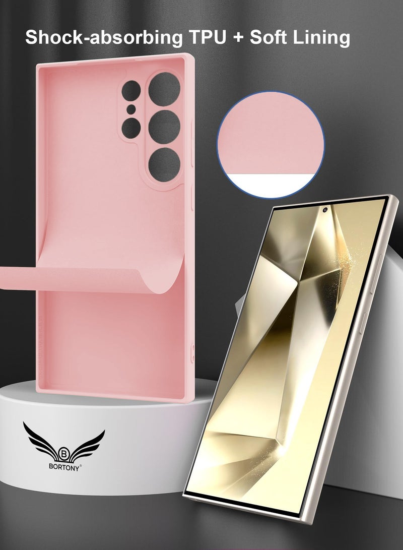 BORTONY Samsung S25 Ultra Case Liquid Soft Silicone Gel Rubber Galaxy S25 Ultra Cover Anti Scratch Shockprrof Protective Case for Samsung Galaxy S25 Ultra 6.8 Inch - Image 5