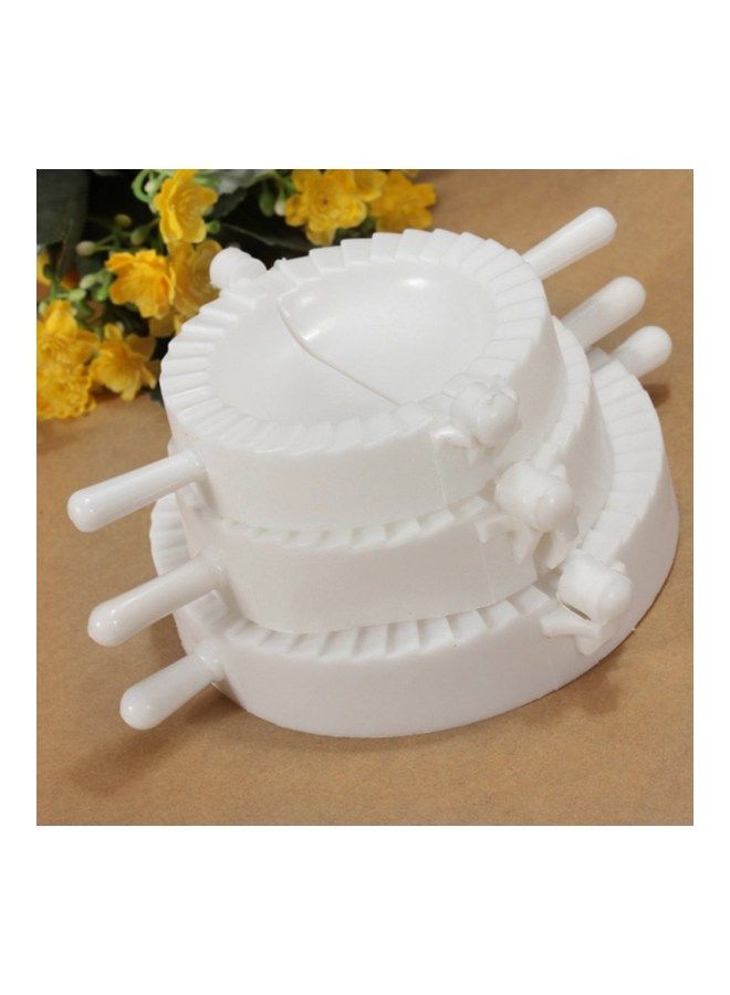 NIBEMINENT 3-Piece Dough Press Mould Set White - Image 3