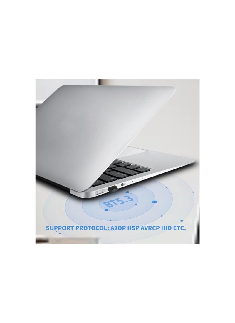 Generic - USB Bluetooth 5.3 Adapter, Bluetooth Dongle Transmitter Receiver, Driver , Support for A2DP HSP AVRCP Protocol, for Computer Laptop - Image 1